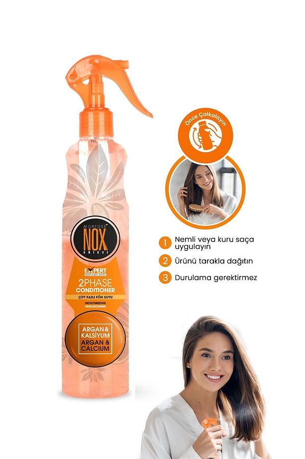 Nox Çift Fazlı Argan Ve Kalsiyum Fön Suyu 400 ml - 3