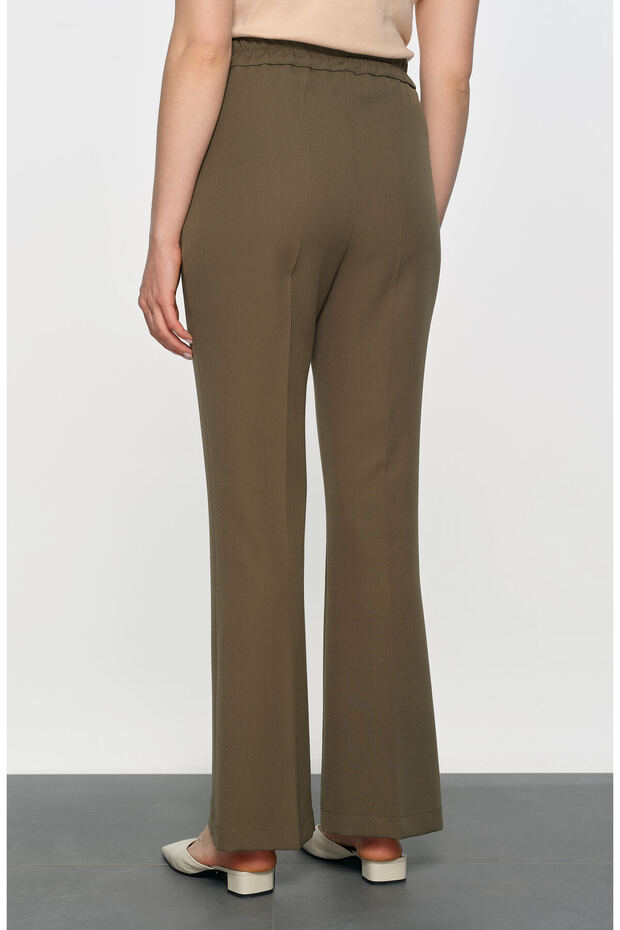 İspanyol Paça Pantolon Haki - 4