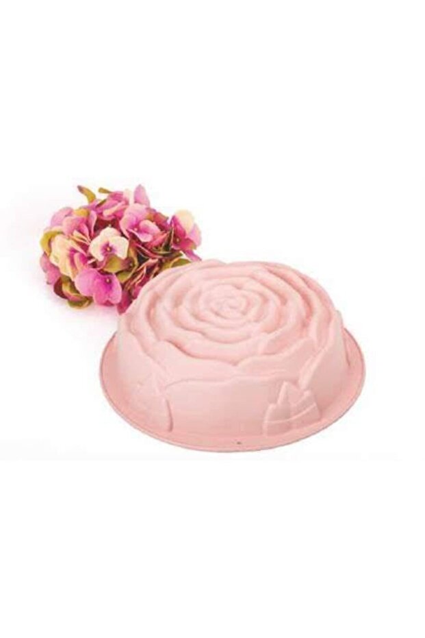 Silikon Gül Şekilli Kek Kalıbı - 1