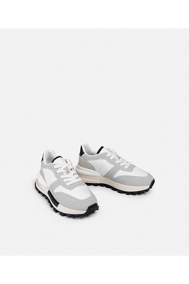 Bağcıklı colorblock sneaker - 2
