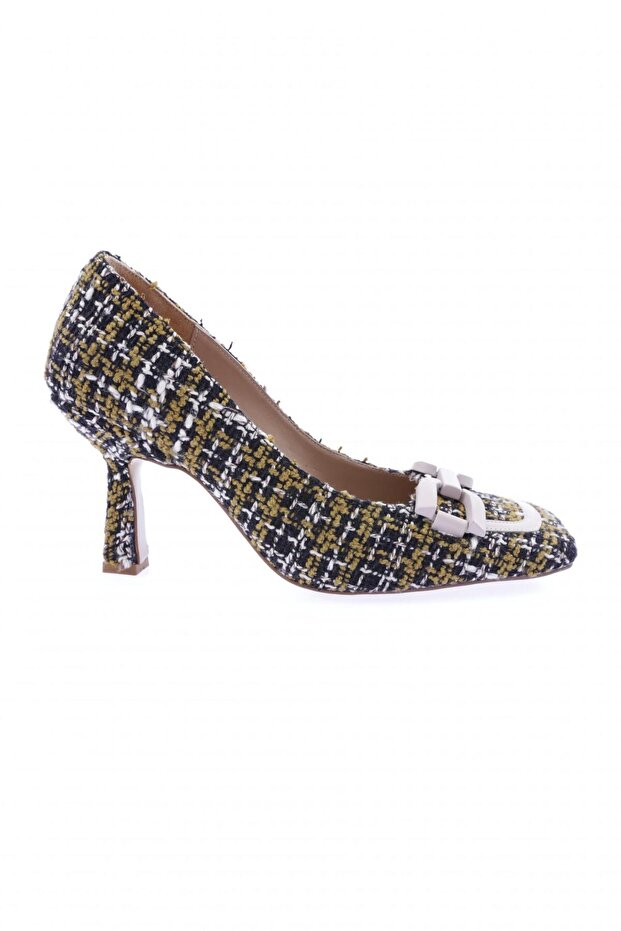 Women's Karburun Chain Buckle Goblet Heeled Shoes 917621085