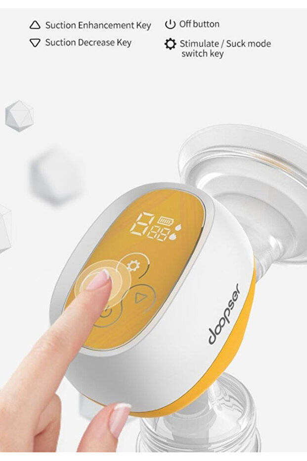 مضخة ثدي كهربائية لاسلكية، صغيرة الحجم، قابلة لإعادة الشحن عبر USB، 150 مل - 6