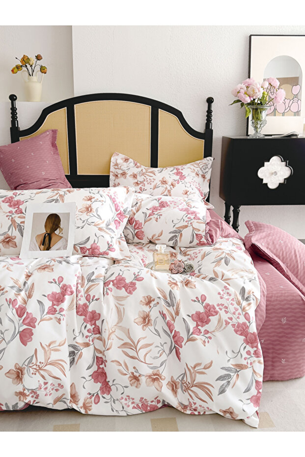 Printed Duvet Cover Set 6-Pcs – King Size 220x240 cm, Microfiber Fabric, No Filler Inside