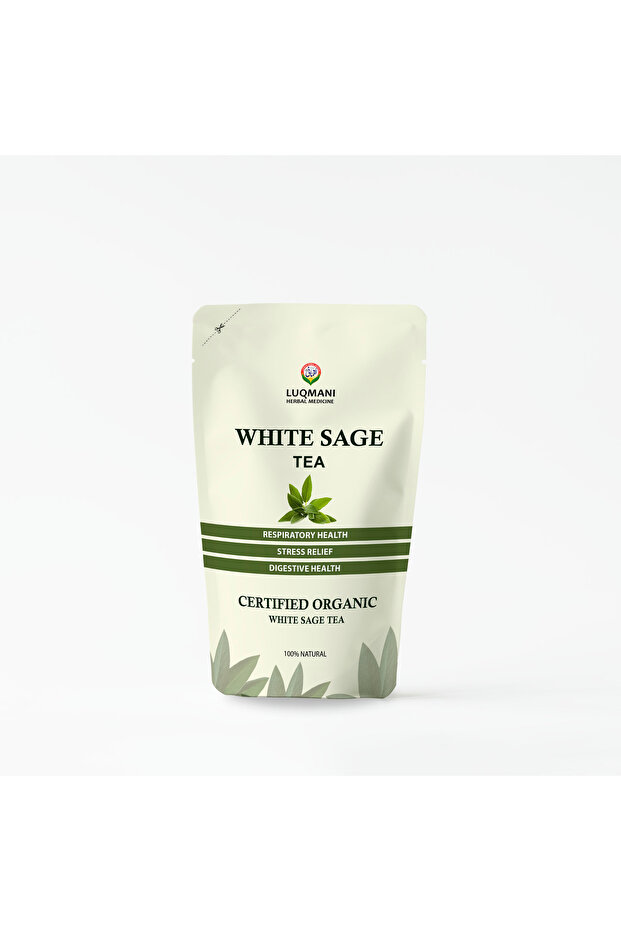 White Sage Tea 100 gram Pack 50-60 Cups easy green tea fresh and refreshing