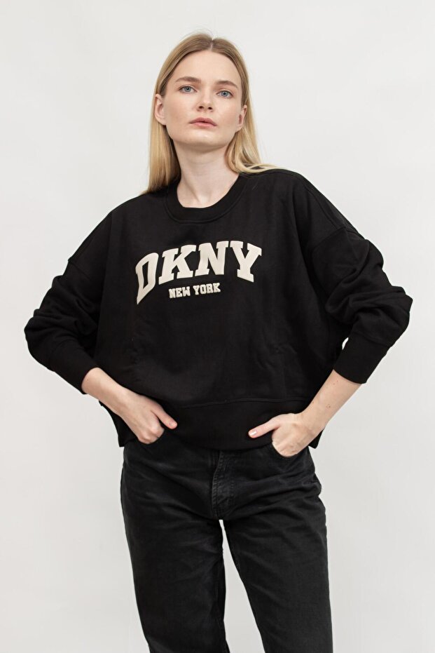 Kadın Bisiklet Yaka Sweatshirt - 2