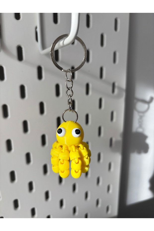 Animated Cute Octopus Keychain - 1
