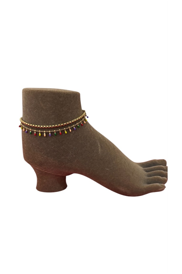 Steel Gold Color Anklet Tarnish-Free Stylish Elegant New Season