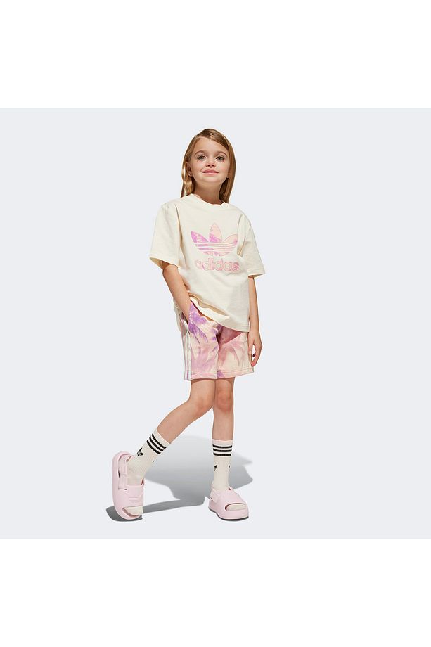 Short Tee Set Çocuk Bej Şort Takım - 3