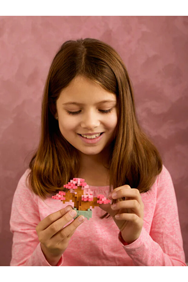 Plus-Plus construction set, PLANTS - Pink bonsai - 4