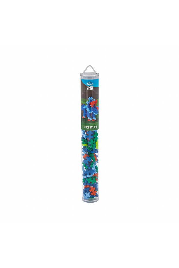 Set constructie Plus-Plus, tub 100 piese, Triceratops - 1