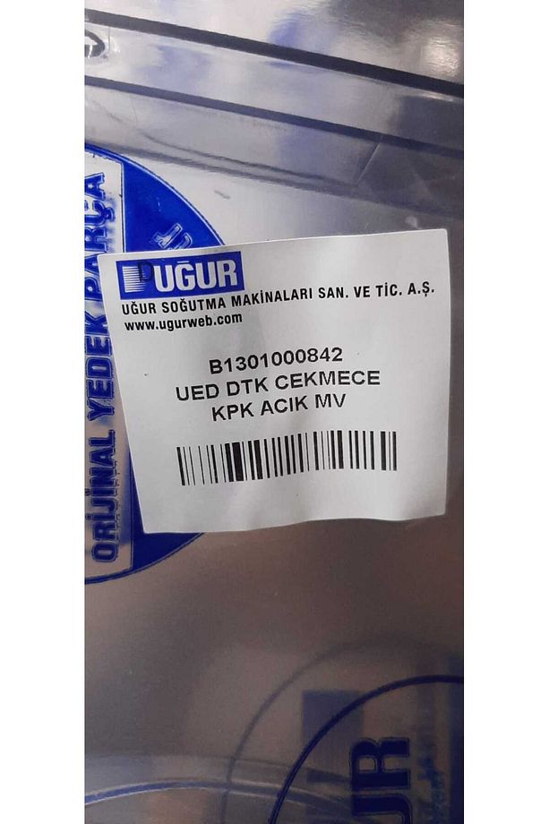 Derin Dondurucu Çekmece Kapağı Udf 7 Ued 7265 7266 Şeffaf Mavi - 2