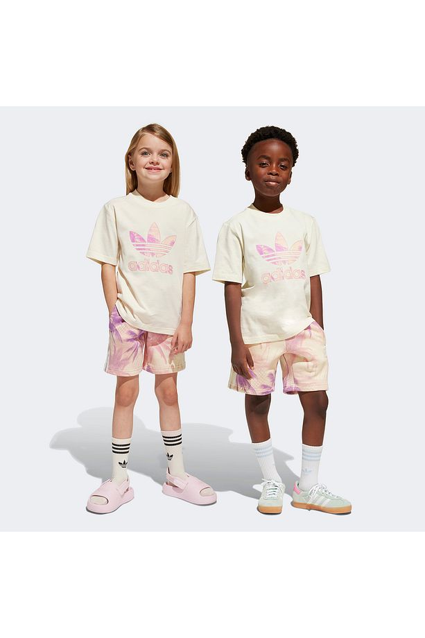Short Tee Set Çocuk Bej Şort Takım - 5