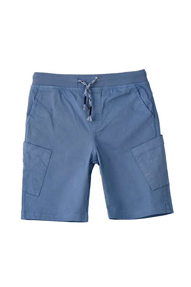 Boys Woven Cotton Cargo Shorts