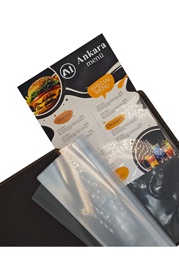 Wooden Patterned A4 Menu (Vintage) - 3