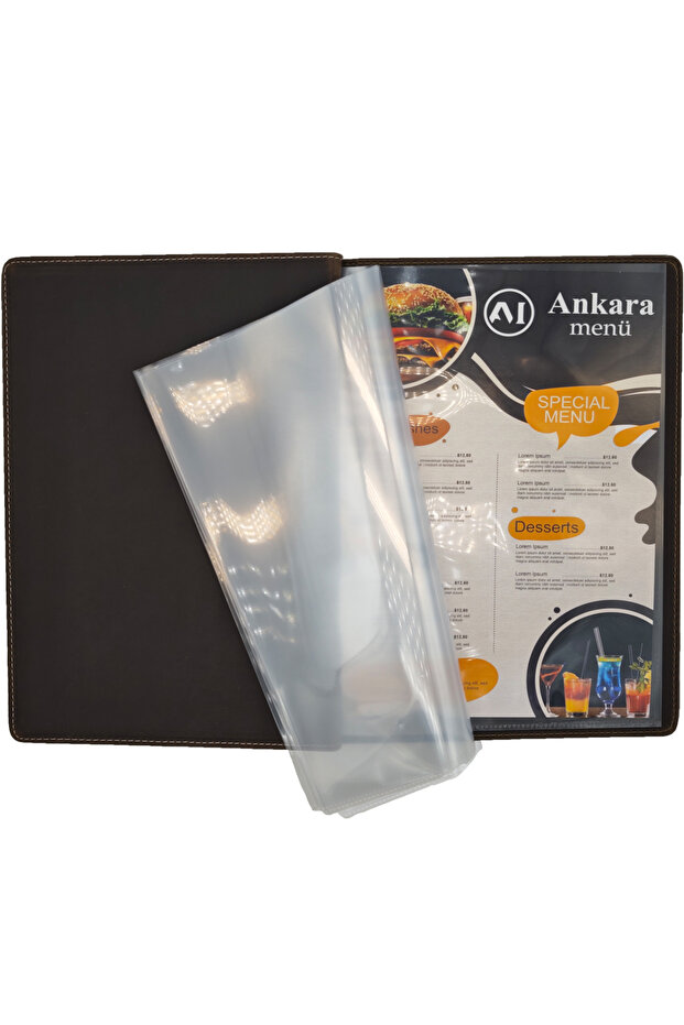 Wooden Patterned A4 Menu (Vintage) - 5