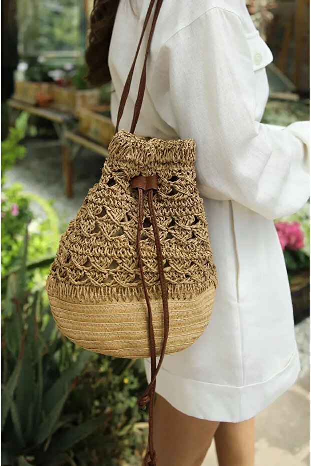 Cıelo Camel Hasır Çanta - 2