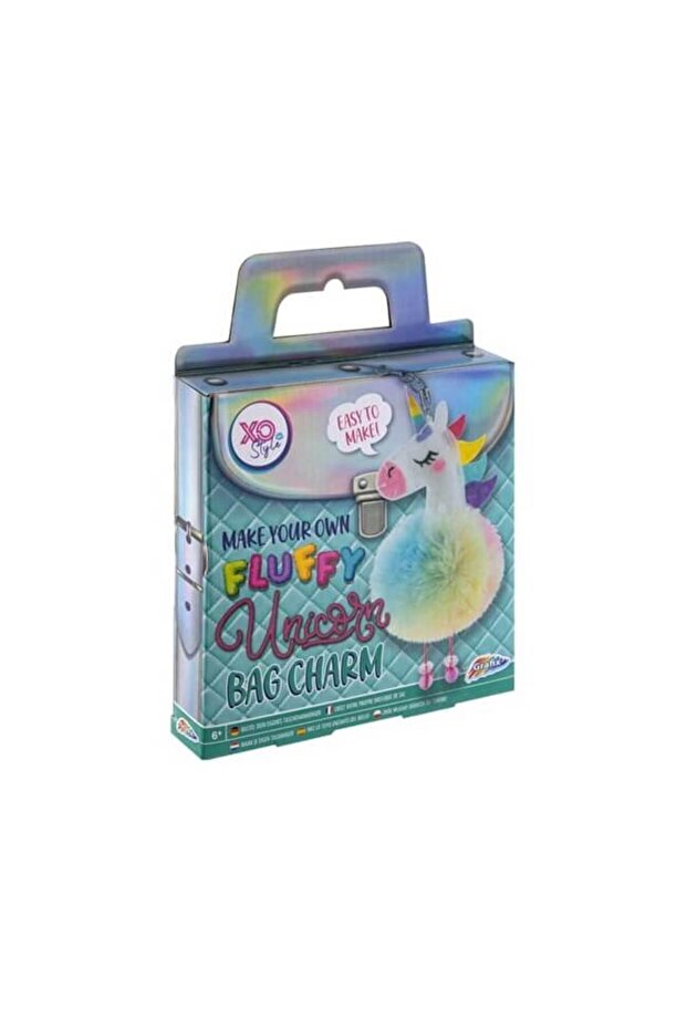 Creative fluffy keychain set - Unicorn - 1