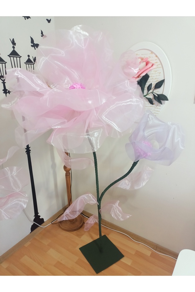 Elsa konsept dev tül çiçek buketi - 4