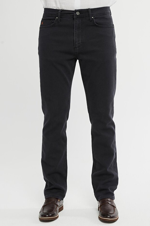 Premium Regular Fit Jean Eddy High Waist Standard Cut Stretch Woven Denim Jeans C356-Anthra