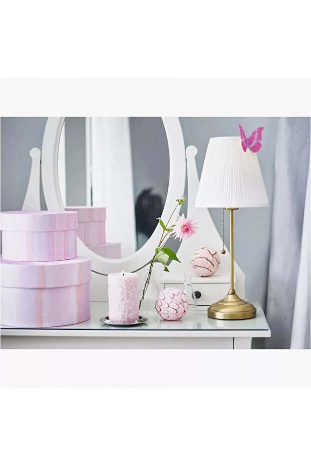 مصباح طاولة أبيض/ذهبي 55 سم - 5