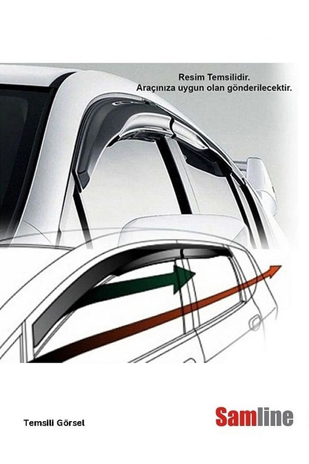 Chery Tiggo 8 Pro Max (2024) Cam Rüzgarlığı 4'lü Set - 5