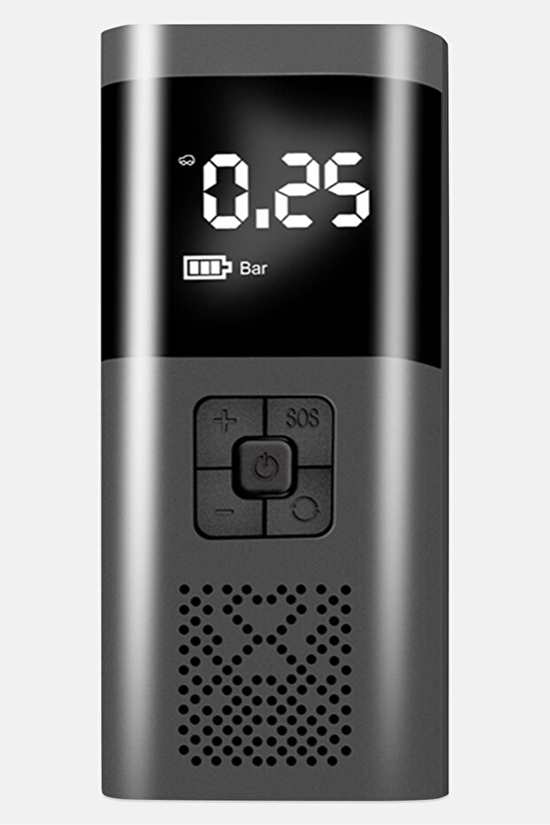 Multi-Functional Portable Tyre Inflator, Black - 1