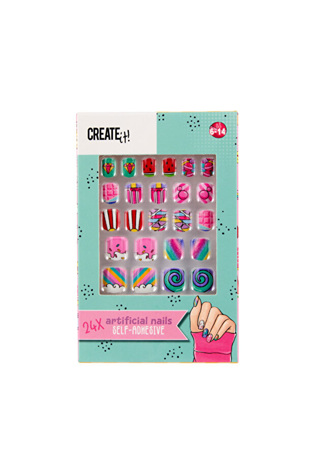 Takma Tırnak Seti - Rainbow - Candy Explosion - 1