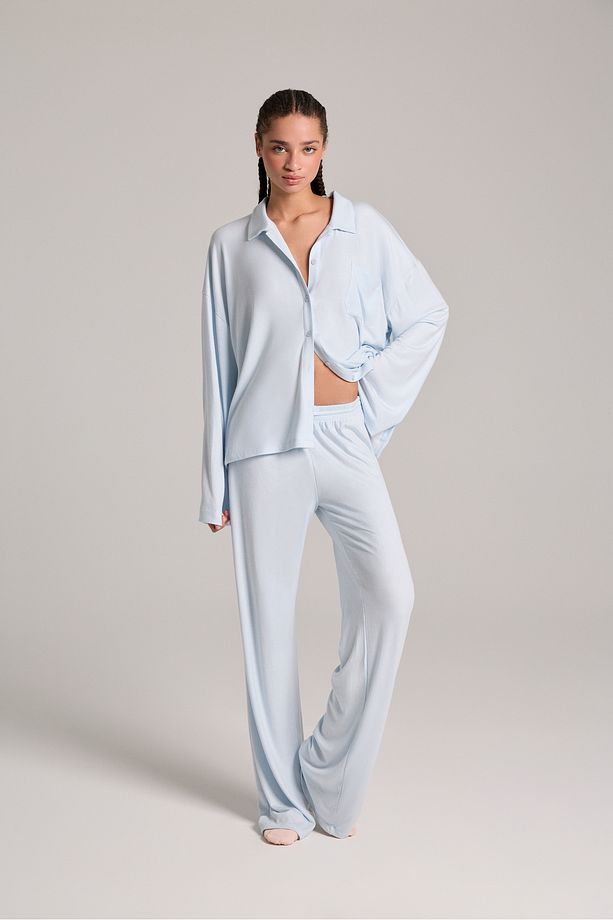 Kai Pijama Pantolon - Mavi - 1