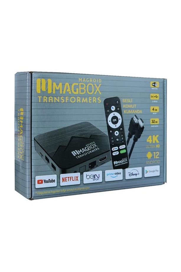 Magroid Transformers 32 Gb Hdd 4 Gb Ram Bluetooth 5g Wifi Ses Komut Kumandalı Android Tv Box - 3