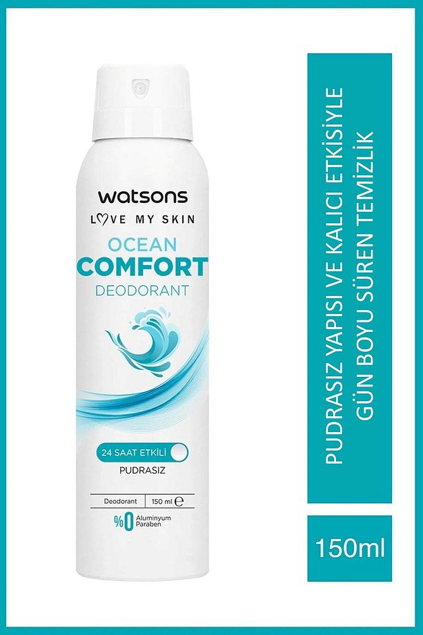 Ocean Comfort Deodorant Sprey Pudrasız 150 ml X5 Adet - 2