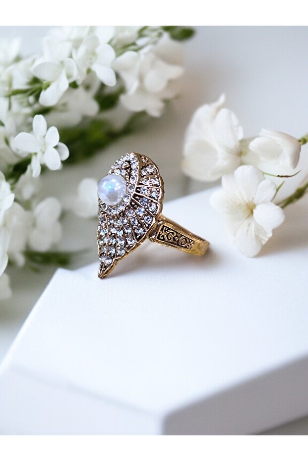 خاتم من اللؤلؤ مع شكل صدف - 2