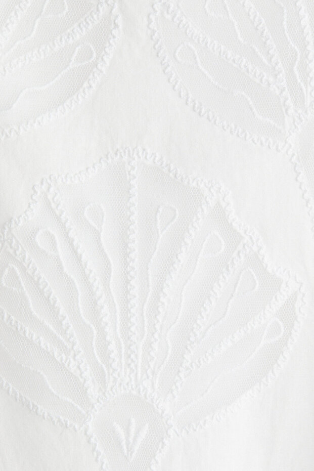 İşlemeli ve Askılı Elbise - 6