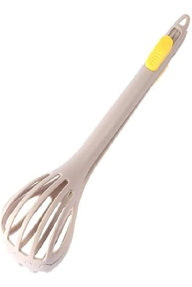 2-in-1 Whisk Cum Tong – Multipurpose ABS Plastic Kitchen Tool for Mixing & Serving