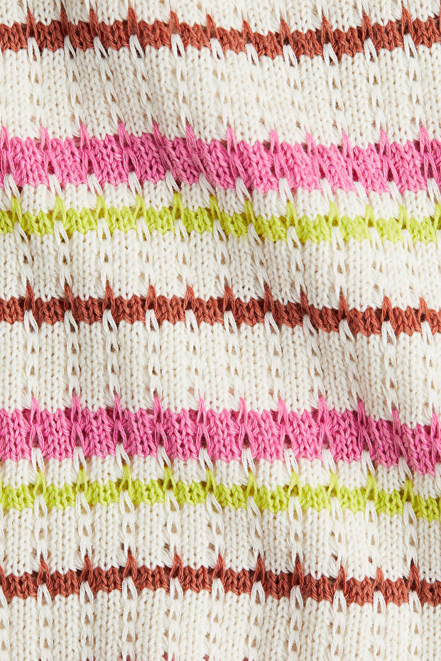 Kolsuz Tekstüre Triko Üst - 2