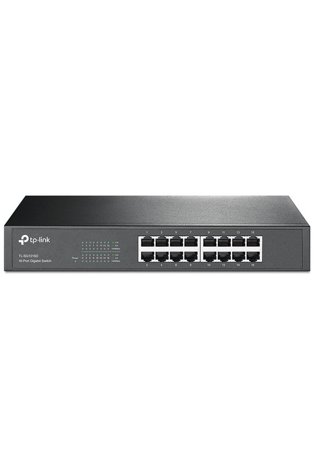 Tl-sg1016d 16 Port 10/100/1000mbps Gigabit Desktop/rackmount Switch - 1