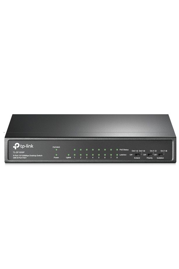 Tl-sf1009p 9 Port 10/100mbps Yönetilemez Switch - 1