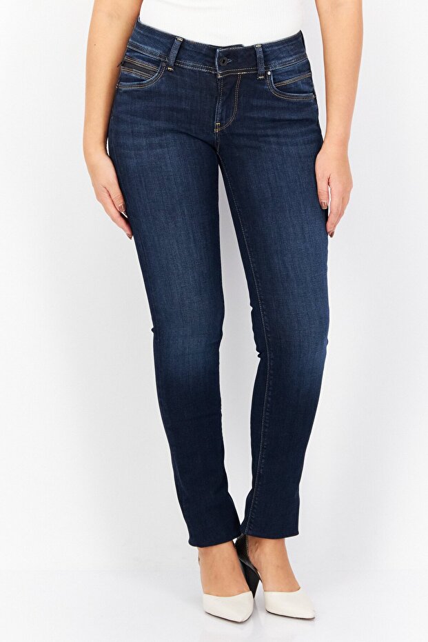 Women Slim Fit Washed Stretchable Denim Jeans, Blue