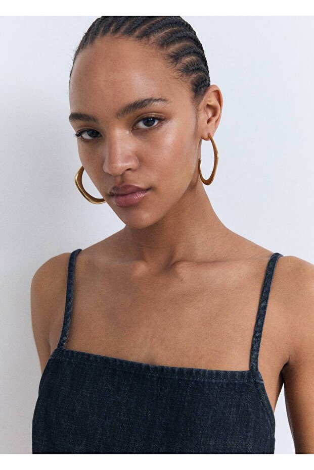 Kısa denim tulum - 7