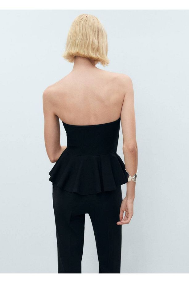 Peplum straplez top - 4