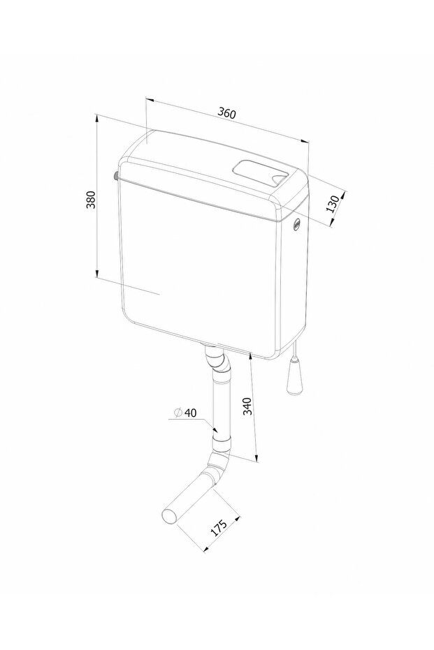 ASMA REZERVUAR-KLOZET ÜSTÜ (ALTDAN GİRİŞ) - 2