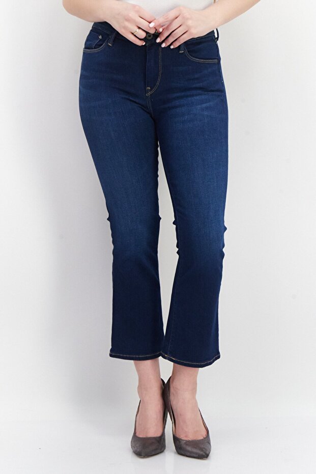 Women Regular Fit Plain Non-Stretchable Jeans, Blue