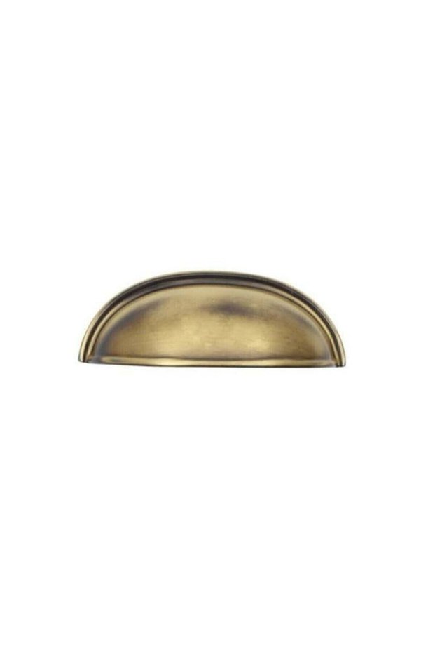 Tas Mussel Dish Antique 96 mm Antique Cabinet Drawer Cloakroom Furniture Handle (8 Pcs)