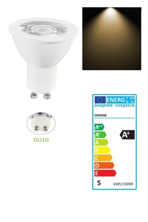 Led Value 5w(50W) Led Spot Ampul Sarı 3000k - Gu10 Duy (5 ADET). - 4