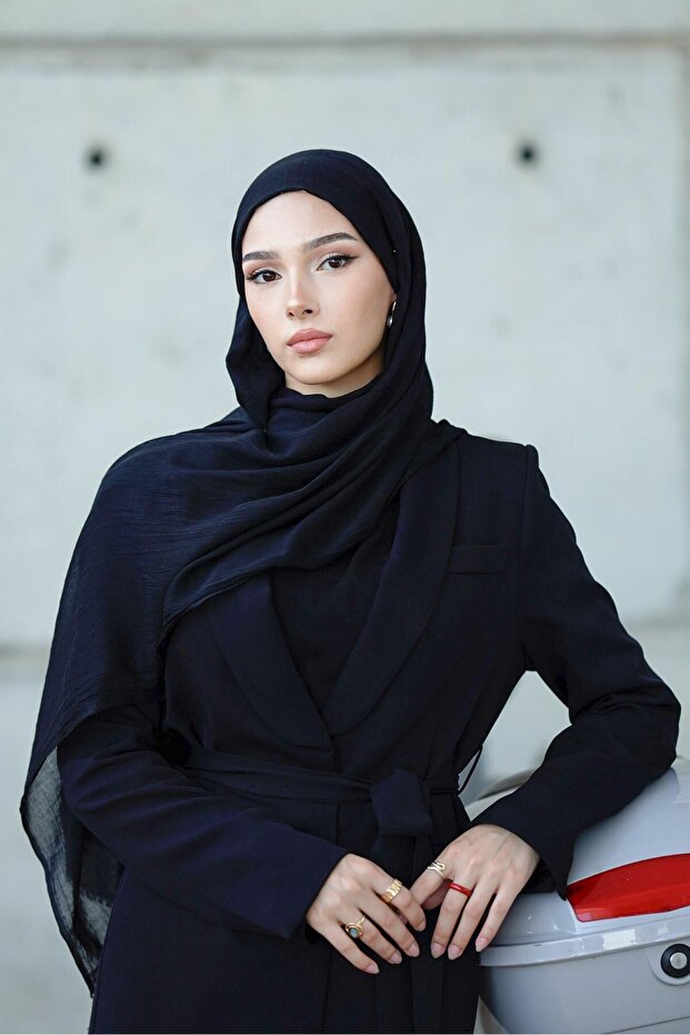 İPEK BAMBU ŞAL SİYAH - 2