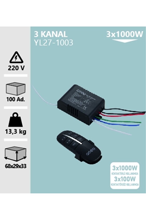 3 KANALLI AVİZE KUMANDA - 1