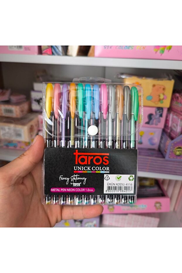 Pack of 12 Metalized Ball Points