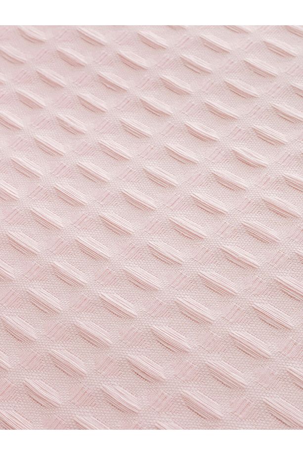 Pembe Dantel Detaylı Çift Kişilik Pike Seti - 6