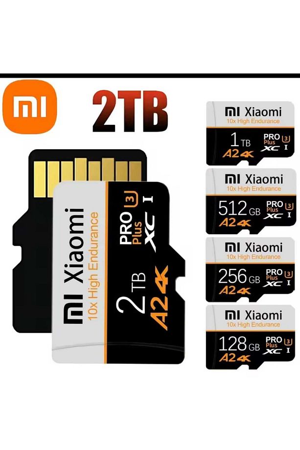Yüksek Hızlı Hafıza Kartı 4K PRO PLUS U3 A2 XC I MSd Kart Okuyucu Adaptörü DAHİL - 4