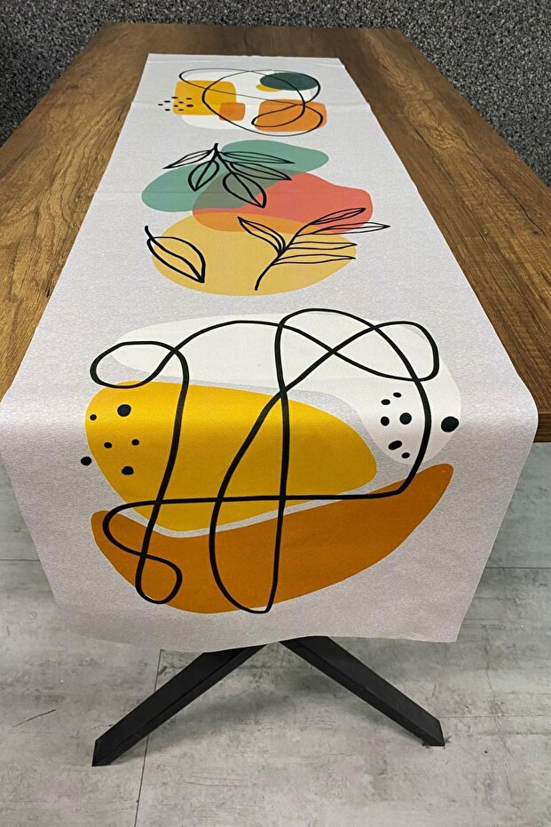 عداء منقوش على شكل ورقة شجر 40x140 سم - 2