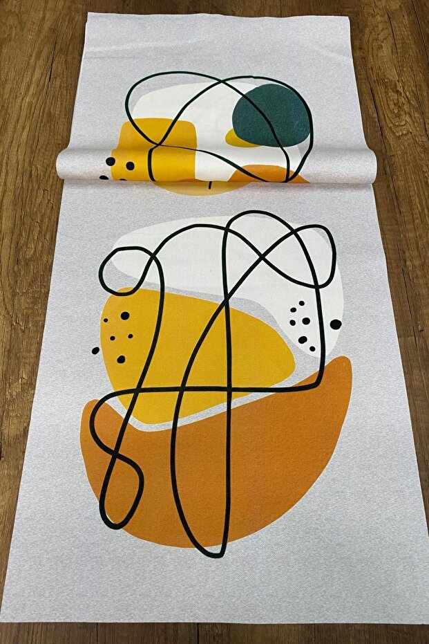 عداء منقوش على شكل ورقة شجر 40x140 سم - 3